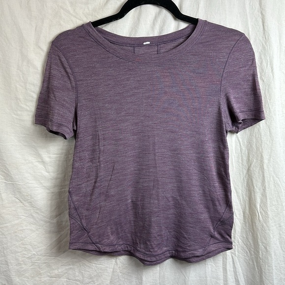 Lululemon Short Sleeve Top Purple - Picture 1 of 8
